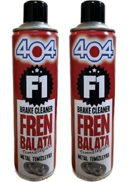 F1 Fren Balata Spreyi Metal Temizleyici 2 Adet