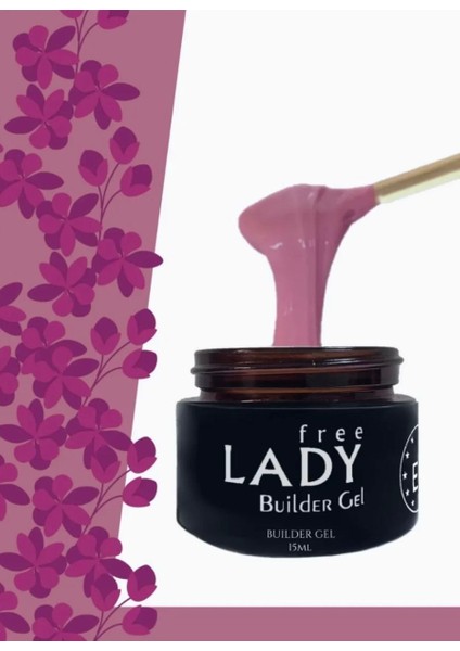 Protez Tırnak Premium-Builder Jel 2'li Set Uv/led Opal-Rakı Beyaz / Rose-Gül