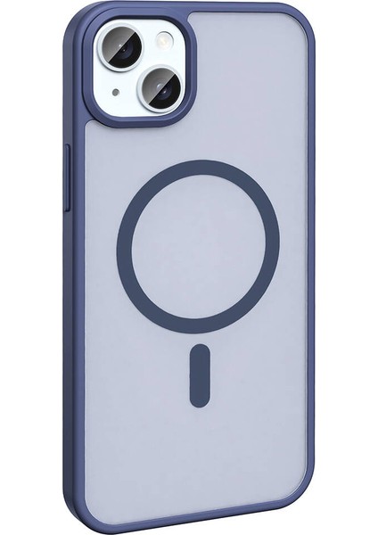 Apple iPhone 13 Kılıf Magsafe Şarj Özellikli Mat Arka Yüzey Klfs Sio Kapak-Gri indirimleri