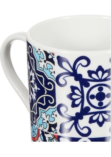 Porselen Forest Ikili Mug Bardak Etnik Motif 9429, 260 ml