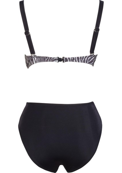 Beria Kadın Zebra Desenli Toparlayıcı Bikini Takımı fiyatları
