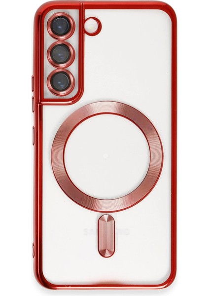 Samsung Galaxy S22 Kılıf Kross Magneticsafe Kapak - Kırmızı Ynsmr