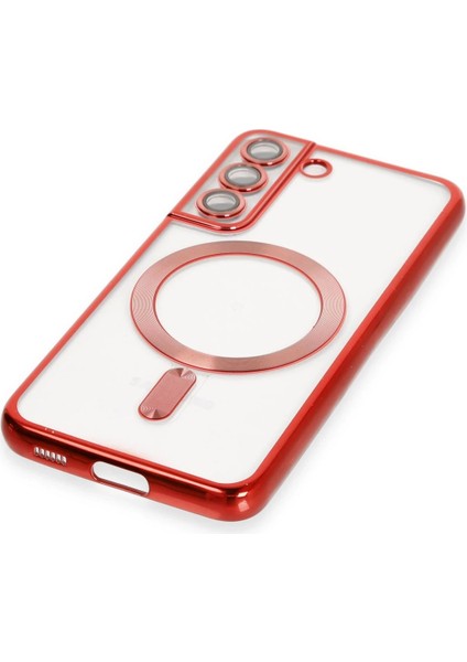 Samsung Galaxy S22 Kılıf Kross Magneticsafe Kapak - Kırmızı Ynsmr