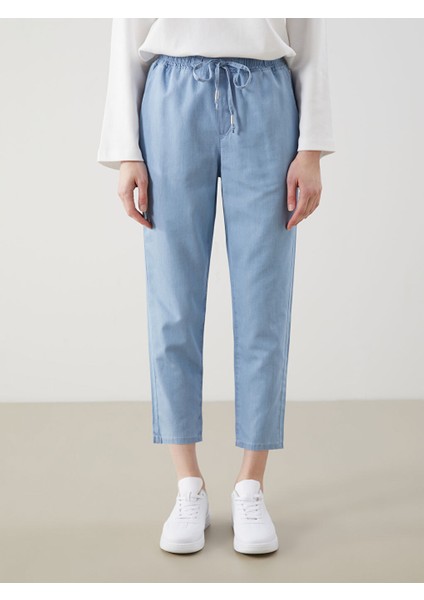 Yeni Sezon Beli Lastikli Carrot Fit Kadin Jean Pantolon - S5H747Z8 fiyatları