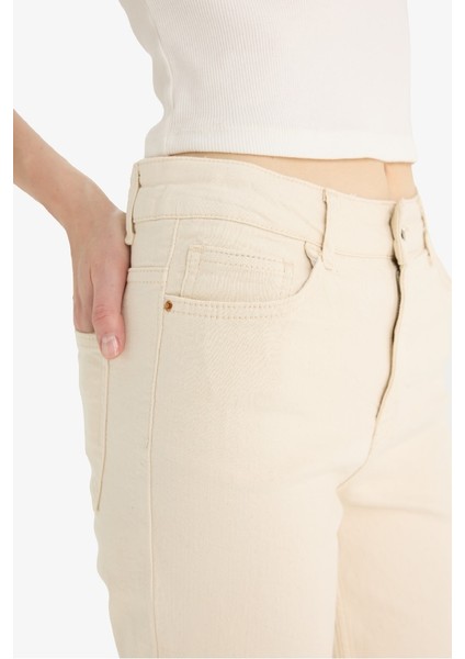 Yeni Sezon Comfort Straight Yüksek Bel Bilek Boy Jean Pantolon indirimleri