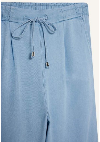 Yeni Sezon Pull On Carrot Fit Yüksek Bel Bilek Boy Tensel Yıkamalı Pantolon fiyatları