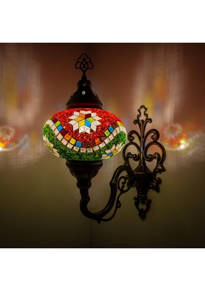 Dekoratif Mozaik Lamba Osmanlı Desenli Aplik