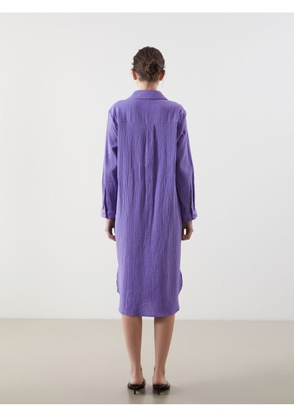 Yeni Sezon Dokulu Muslin Gomlek Elbise - S5M308Z8 fırsatları
