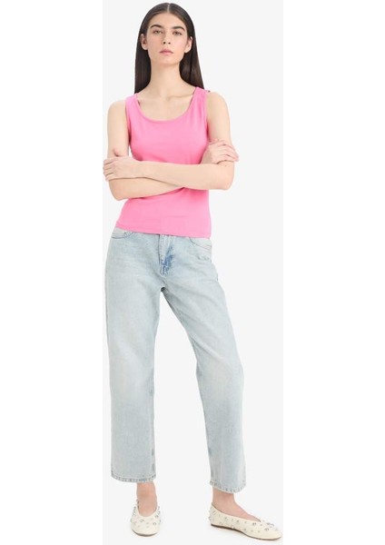 Yeni Sezon Slim Fit Dar Kesim Basic Düz Yuvarlak Yaka Atlet fiyatları
