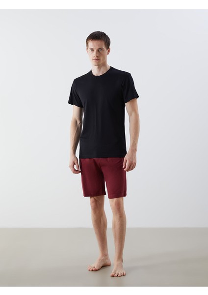 Yeni Sezon Slim Fit Erkek Pijama Alt Sort - S50012Z8