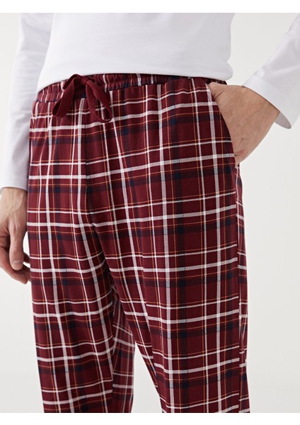 Yeni Sezon Standart Kalip Ekose Erkek Pijama Alt - S50017Z8