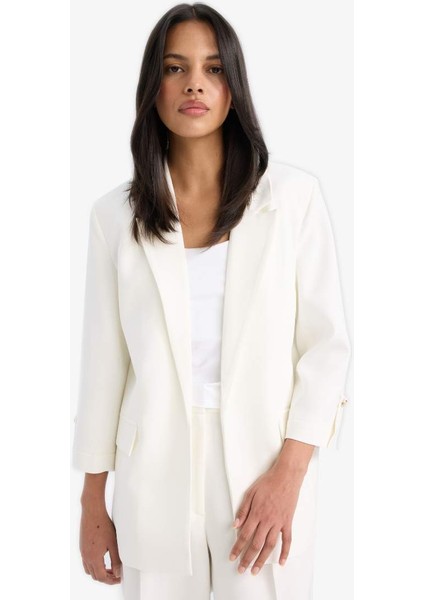 Yeni Sezon Regular Cepli Apoletli Blazer Ceket modelleri