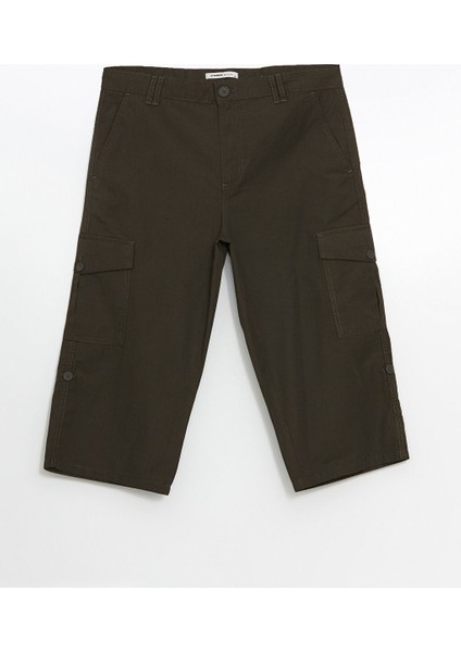 Yeni Sezon Standart Kalip Gabardin Erkek Kargo Sort - S51082Z8