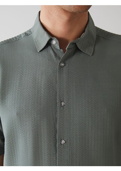 Yeni Sezon Regular Fit Kisa Kollu Erkek Gomlek - S56802Z8