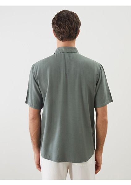 Yeni Sezon Regular Fit Kisa Kollu Erkek Gomlek - S56802Z8