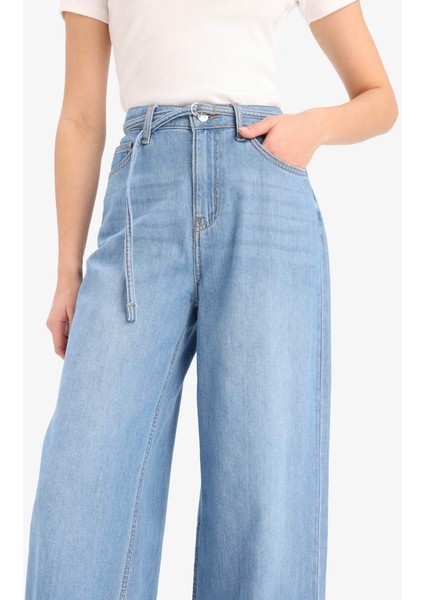 Yeni Sezon Wide Leg Yüksek Bel Geniş Paça Uzun Yumuşak Jean Pantolon indirimleri