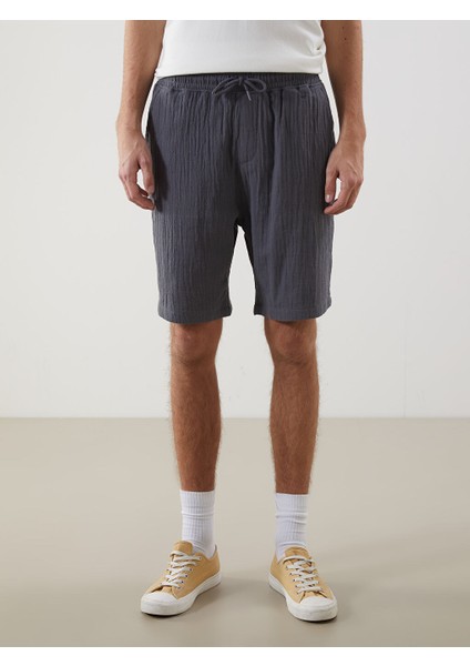 Yeni Sezon Rahat Kalip Muslin Erkek Sort - S5ER30Z8