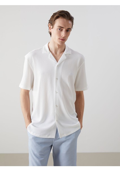 Yeni Sezon Regular Fit Kisa Kollu Erkek Gomlek - S5EC97Z8