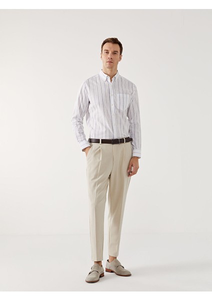 Yeni Sezon Regular Fit Poplin Erkek Gomlek - S56893Z8
