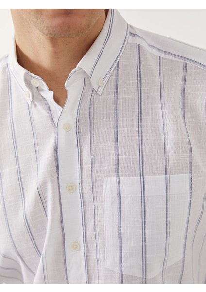 Yeni Sezon Regular Fit Poplin Erkek Gomlek - S56893Z8