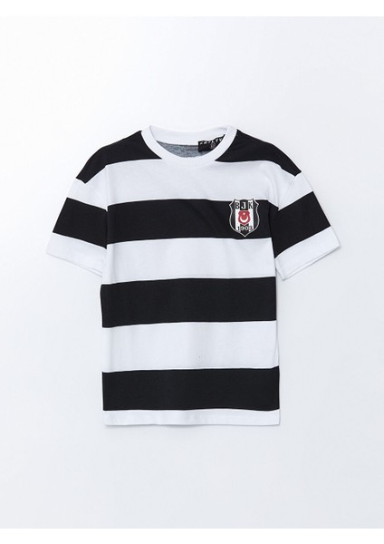 Yeni Sezon Besiktas Baskili Cizgili Erkek Cocuk Tisort - S5G212Z1 modelleri