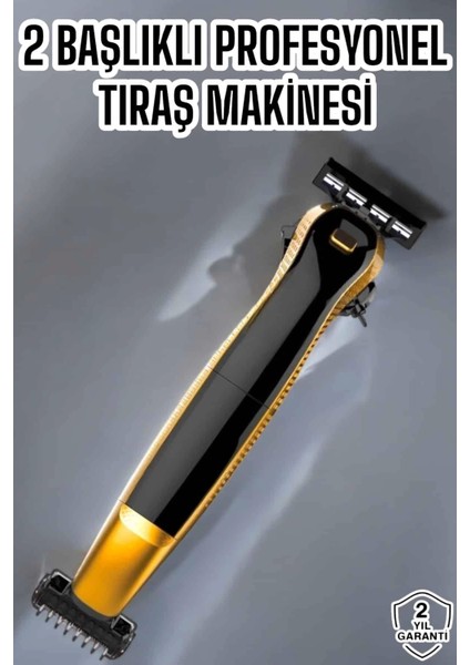 Çift Başlıklı Jilet Tıraş Makinesi Taşınabilir Suya Dayanıklı Sinek Kaydı