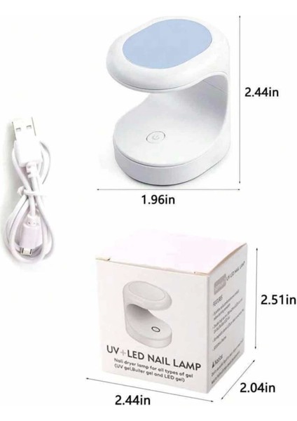 Kalıcı Oje Kurutucu Uv LED Teknolojisi Taşınabilir Mini Tırnak Kurutucu