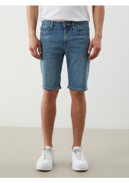 Yeni Sezon Skinny Fit Erkek Jean Sort - S5K986Z8