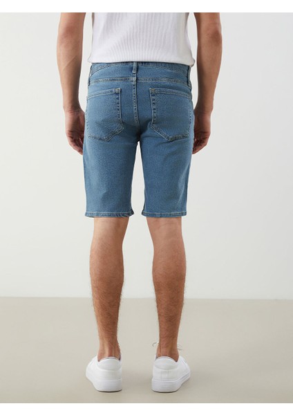 Yeni Sezon Skinny Fit Erkek Jean Sort - S5K986Z8