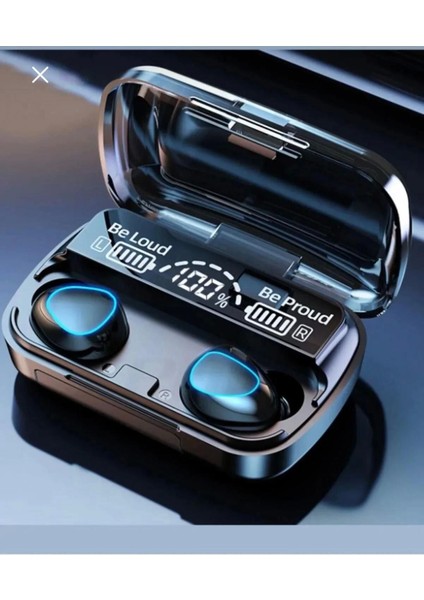 Bluetooth Kulaklık Kulakiçi Powerbanklı Çift Mikrofonlu Dokunmatik Kablosuz Earbuds F9 Pro