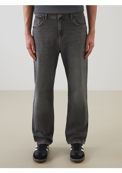 Yeni Sezon Loose Fit Erkek Jean Pantolon - S5OK08Z8