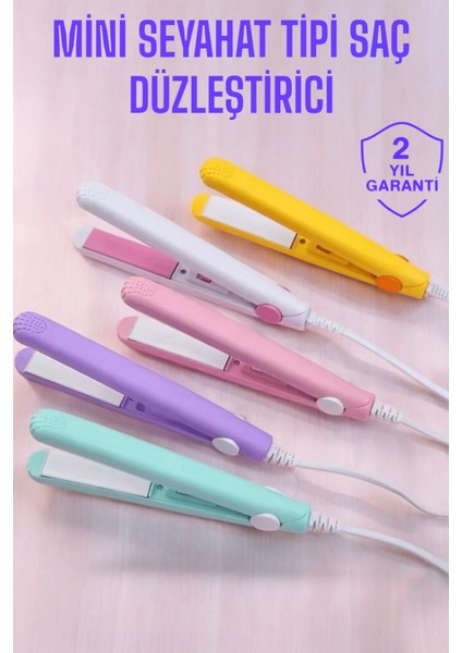 Seramik Kaplama Taşınabilir Mini Saç Düzleştirici Seyahat Dostu Tasarım