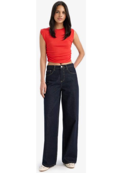 Yeni Sezon Slim Fit Dar Kesim Bisiklet Yaka Büzgülü Ribana Atlet fiyatları