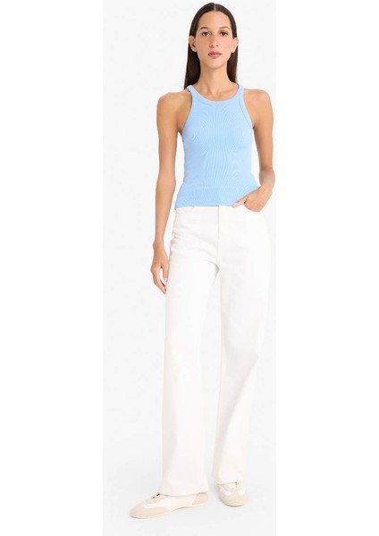 Yeni Sezon Slim Fit Dar Kesim Halter Yaka Fitilli Kaşkorse Atlet fiyatları