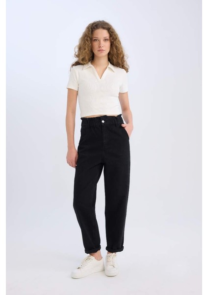 Yeni Sezon Fitted Polo Yaka Fitilli Kaşkorse Kısa Kollu Beyaz Tişört fiyatları