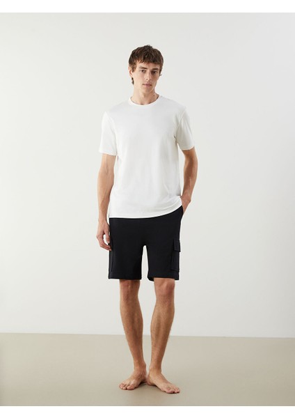 Yeni Sezon Slim Fit Erkek Pijama Alt Sort - S5IT07Z8