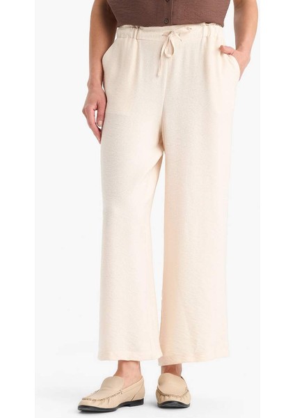 Yeni Sezon Regular Fit Cep Detaylı Geniş Paça Pantolon