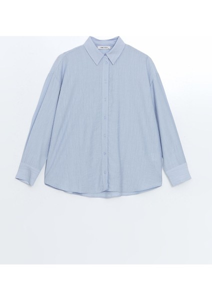 Yeni Sezon Dokulu Oversize Kadin Gomlek - S5I336Z8