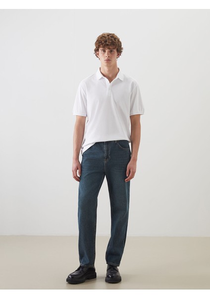 Yeni Sezon Loose Fit Erkek Jean Pantolon - S5OK09Z8
