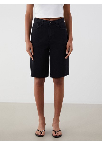 Yeni Sezon Bermuda Fit Kadin Jean Sort - S5JI30Z8
