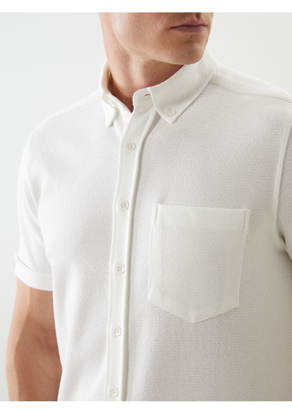 Yeni Sezon Regular Fit Kisa Kollu Erkek Gomlek - S5JO85Z8