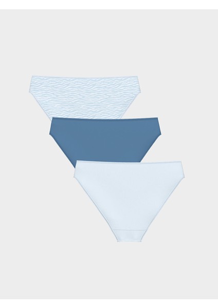 Yeni Sezon Desenli Bikini Kulot 3'lu Paket - S5FA72Z8