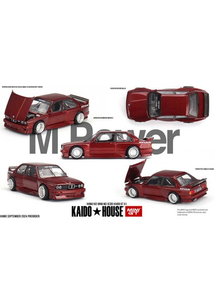 1/64 Kaidohouse Bmw M3 (E30) Gt V1 KHMG162