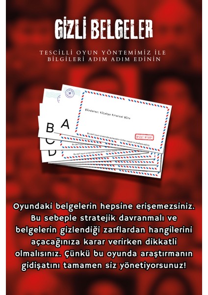 Kayıp Çift Dosyası - Dedektif Oyunu, Kutu Oyunu, Gizem, Katil Kim, Dedektiflik Oyunu, Cinayet Çözme