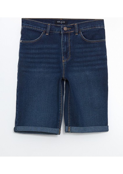 Yeni Sezon Dar Fit Kadin Jean Sort - S5DN09Z8