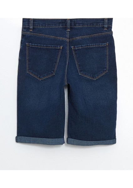 Yeni Sezon Dar Fit Kadin Jean Sort - S5DN09Z8
