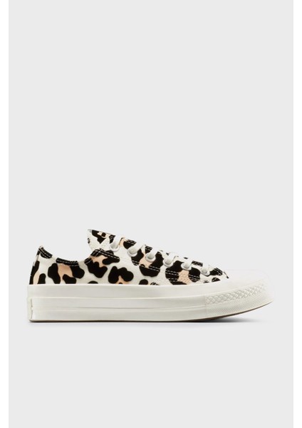 Chuck All Star Logolu Leopar Desenli Sneaker Ayakkabı Bayan Ayakkabı A14946C 286