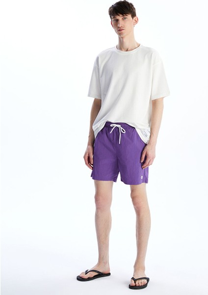 Yeni Sezon Kisa Boy Basic Erkek Deniz Sortu - S55908Z8