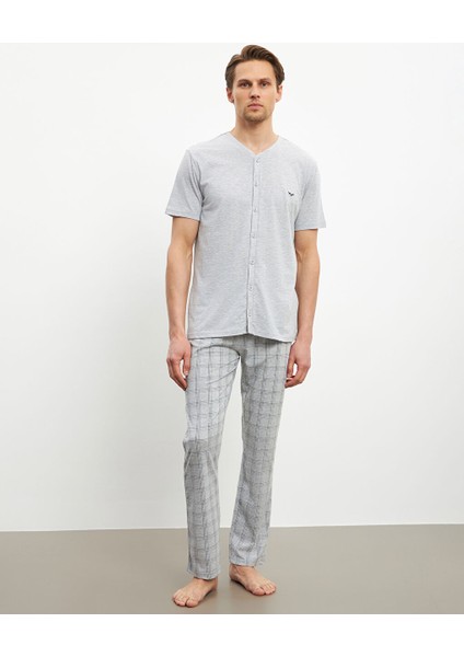 Yeni Sezon Standart Kalip Erkek Pijama Takimi - S59153Z8