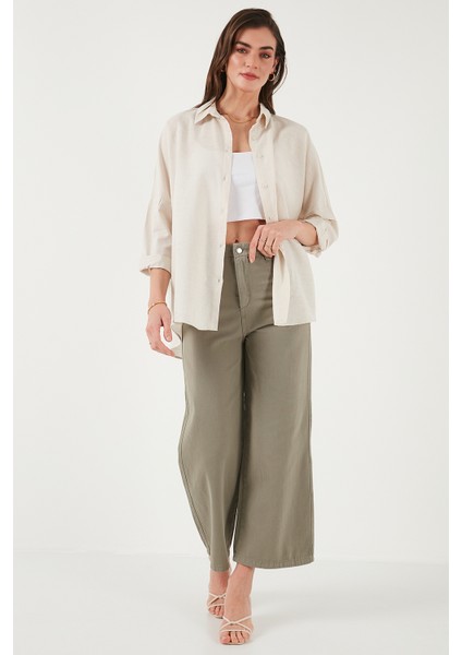 Streç Pamuklu Oversize Fit 2' Li Paket Gömlek-Atlet Set Bayan Gömlek-Atlet Set 67810014979S2 indirimleri